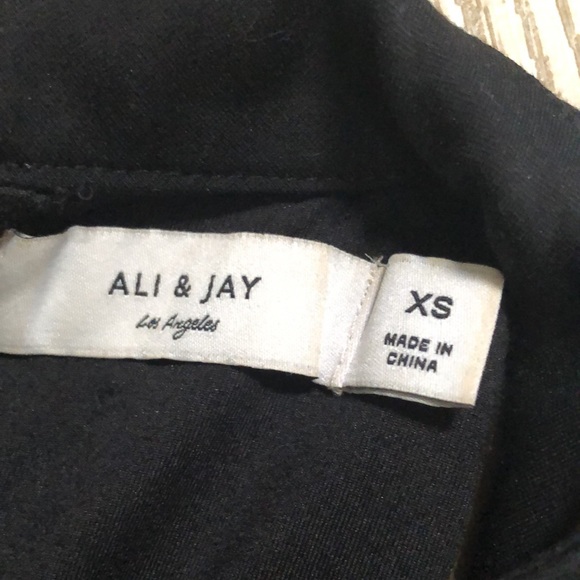 Ali and Jay Black Mock Neck Mermaid Midi length dress, XS - Picture 4 of 5